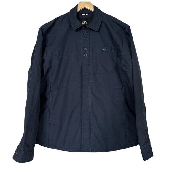 AETHER Pine Shacket button down navy blue men's XXL - Picture 2 of 9